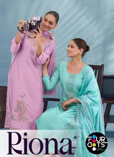 Riona By Fourdots Muslin Designer Salwar Suits